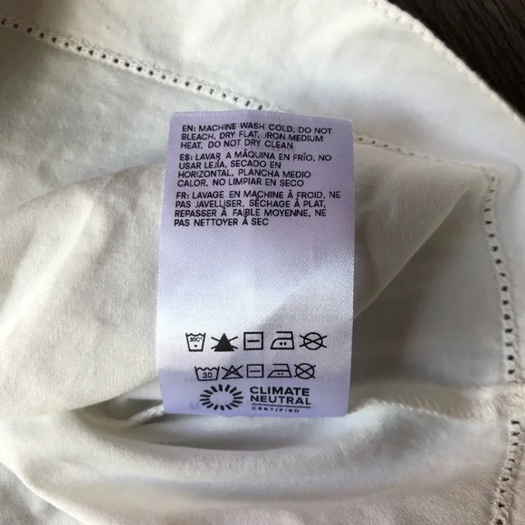 Reformation Rowan Strapless Top Size Small White Cotton Poplin Crop Ties Bows - Picture 10 of 10